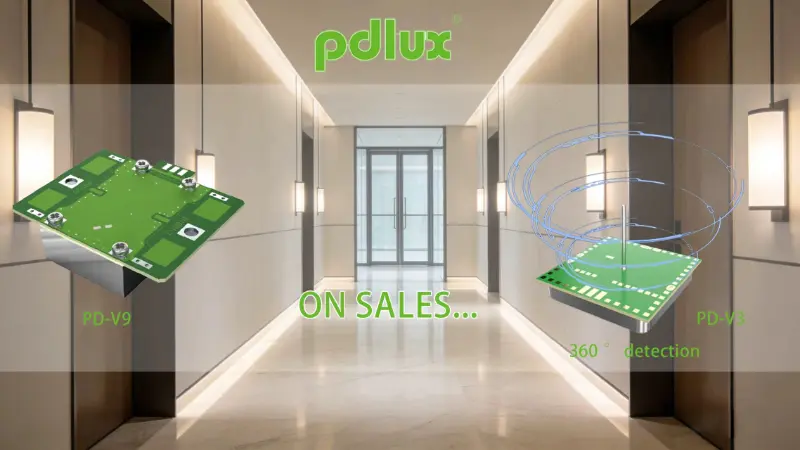 Mikrofalowe czujniki ruchu PD-V9 i PD-V3